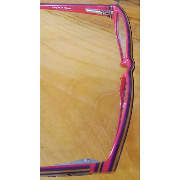 Laura Ashley Girls Silly Girl Navy Red Eyeglasses Frames Children 49-14-130 - Picture 6 of 7